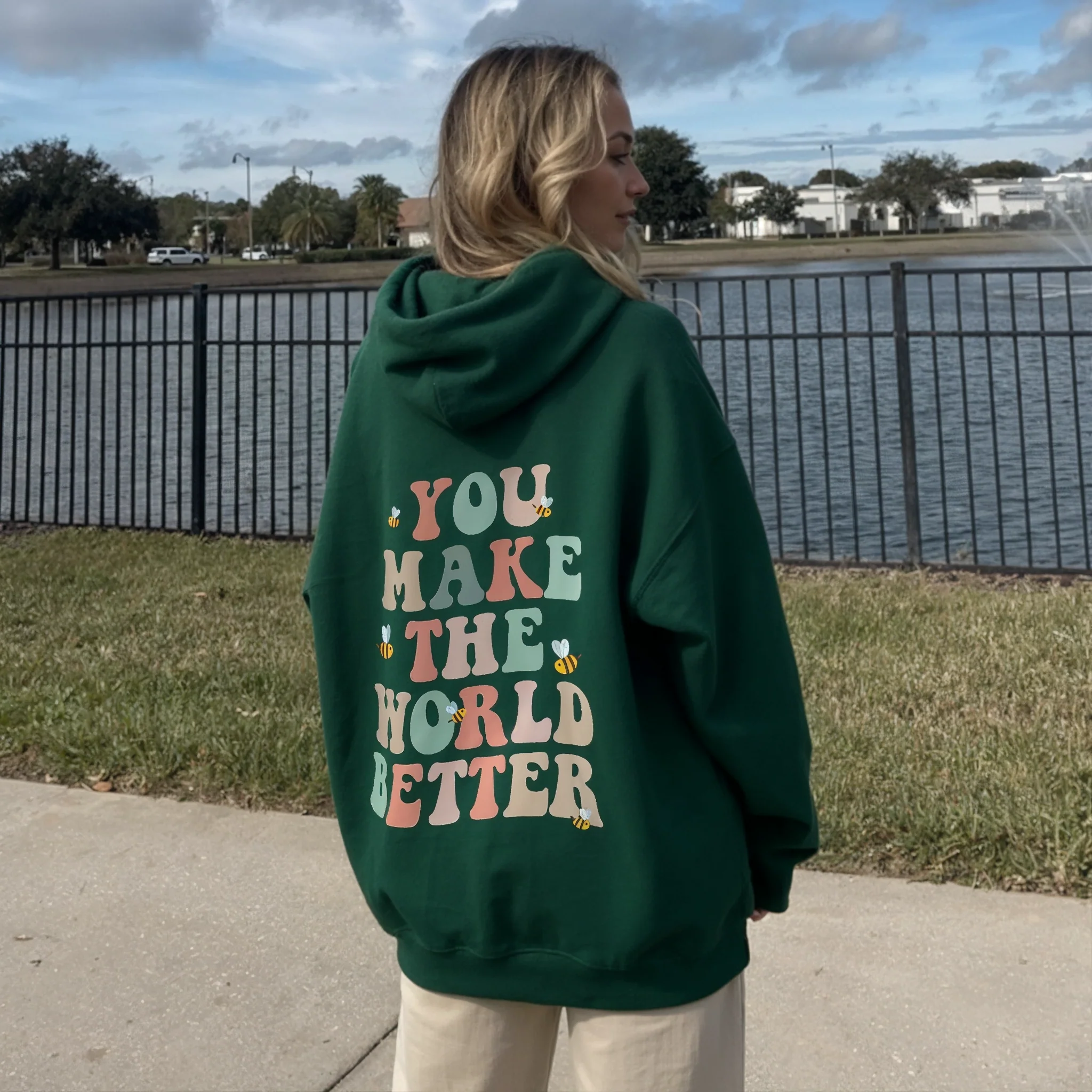 Bee Kind Hoodie - Image 5