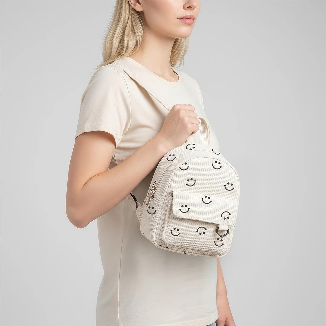 Corduroy Smile Backpack - Image 4