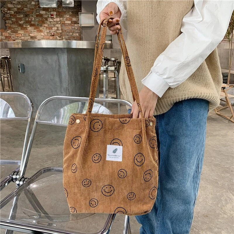 Corduroy Smile Bag - Image 11