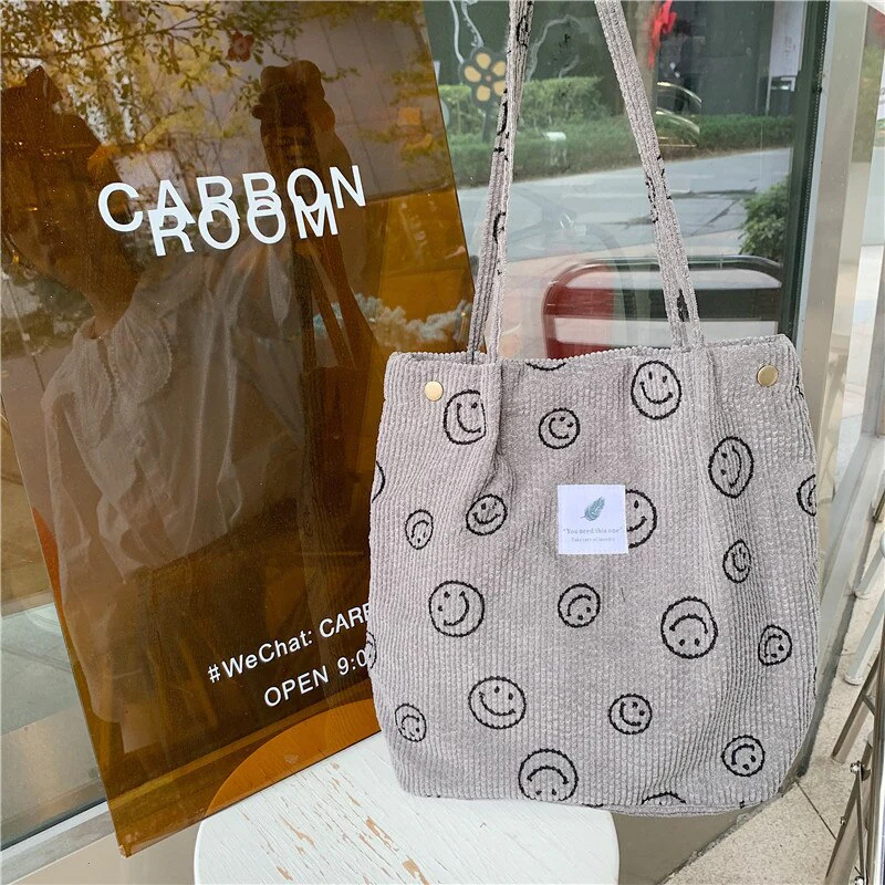 Corduroy Smile Bag - Image 12