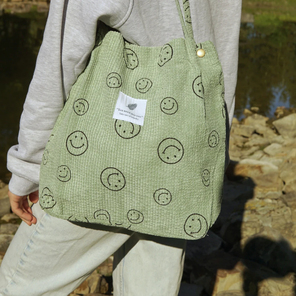 Corduroy Smile Bag - Image 13