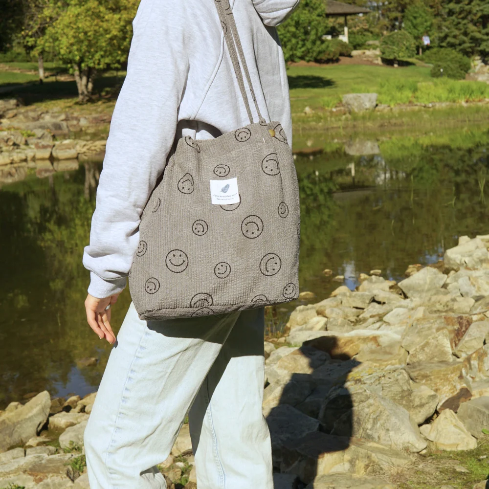 Corduroy Smile Bag - Image 5