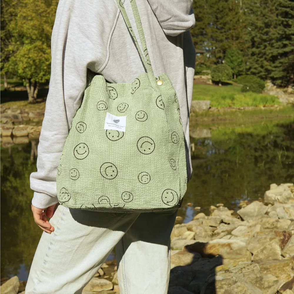 Corduroy Smile Bag - Image 13