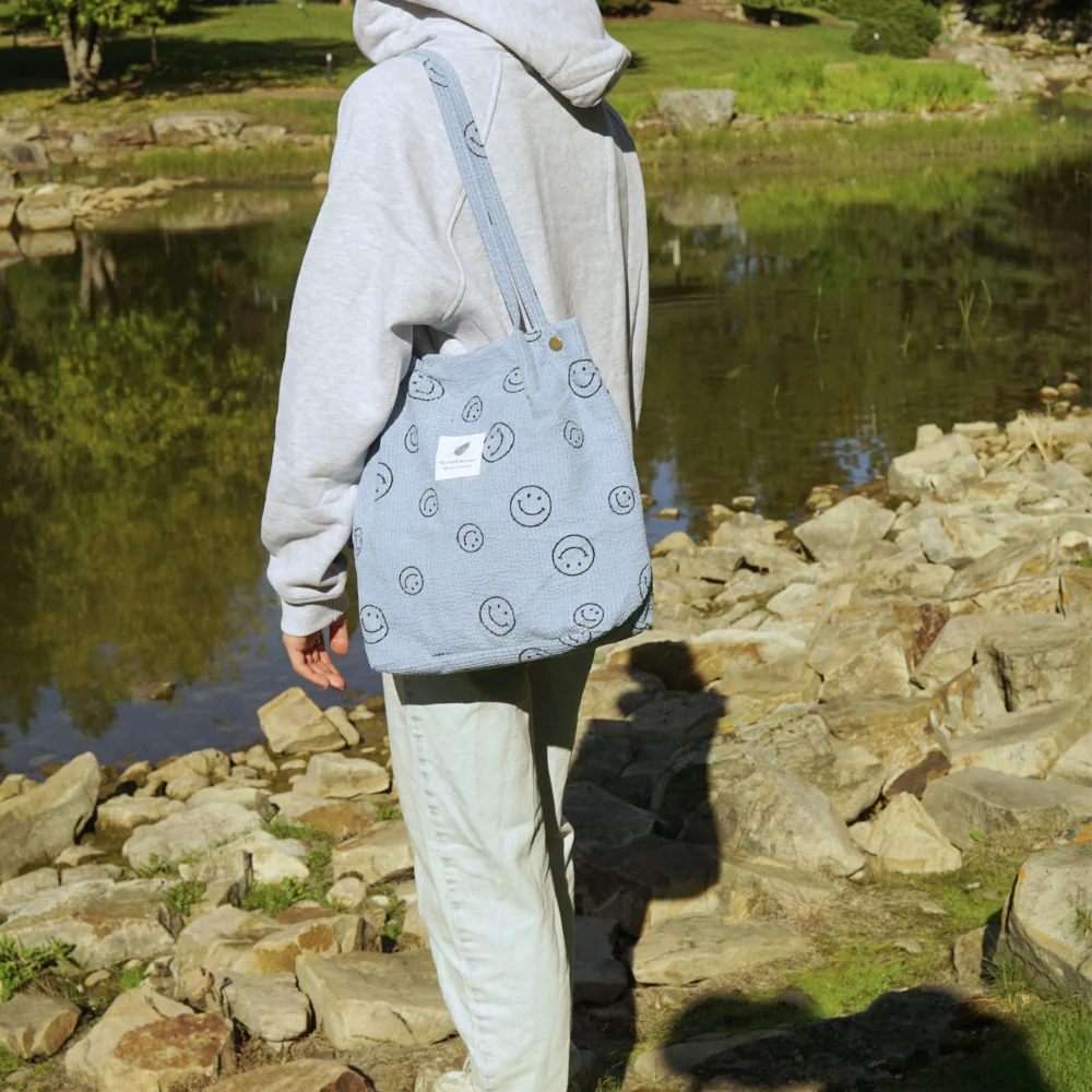 Corduroy Smile Bag - Image 3