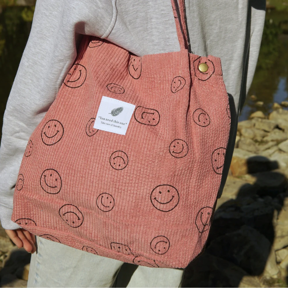 Corduroy Smile Bag - Image 7