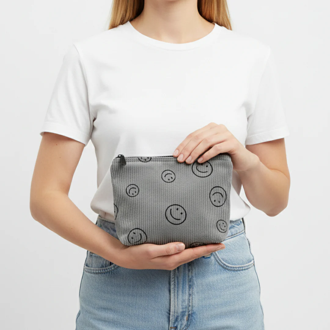 Corduroy Smile Cosmetic Bag - Image 6
