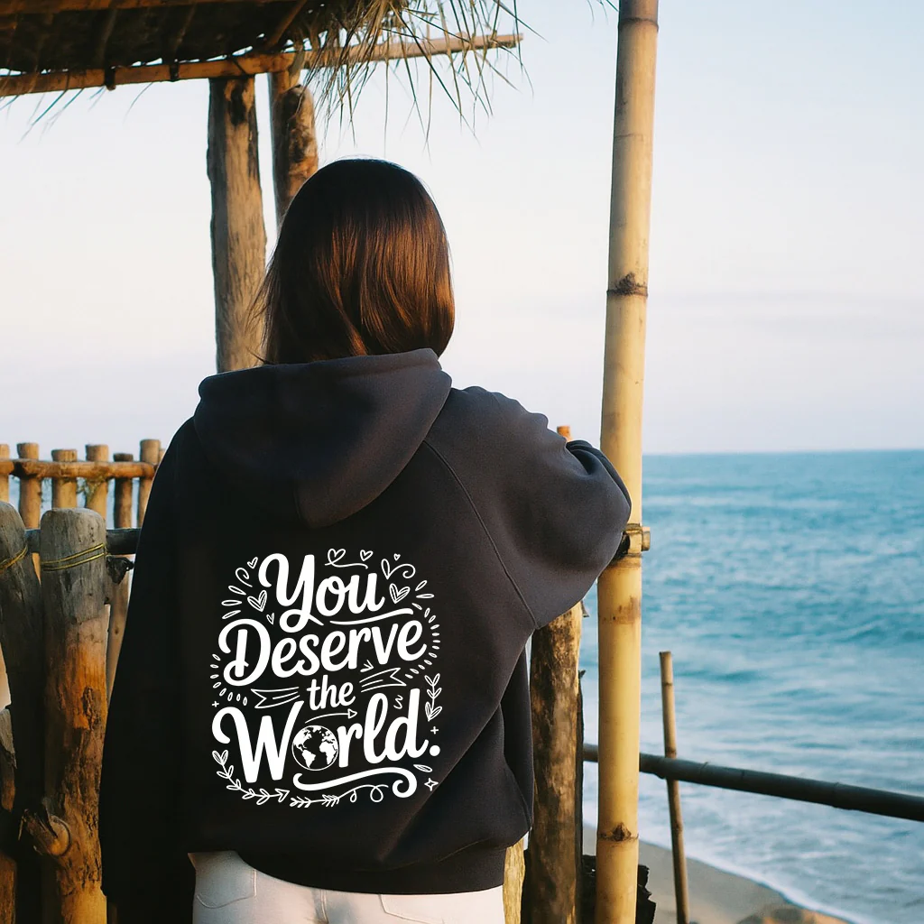 Deserve The World Hoodie - Image 3