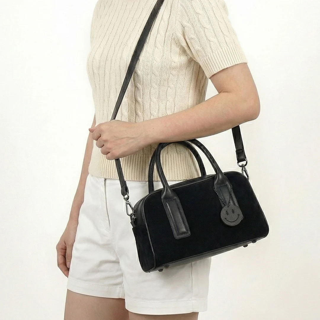 Everyday Suede Smile Bag - Image 7