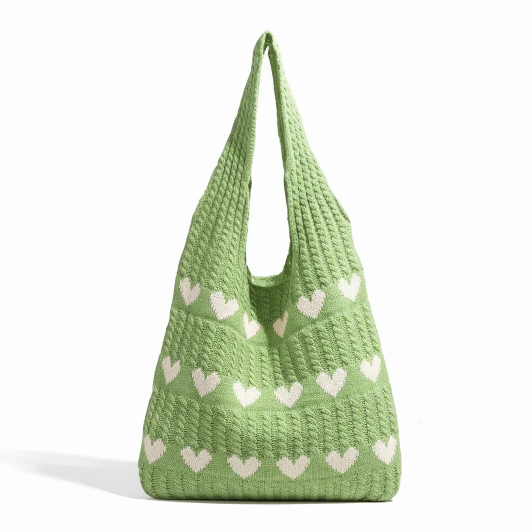 Knitted Heart Bag - Image 11