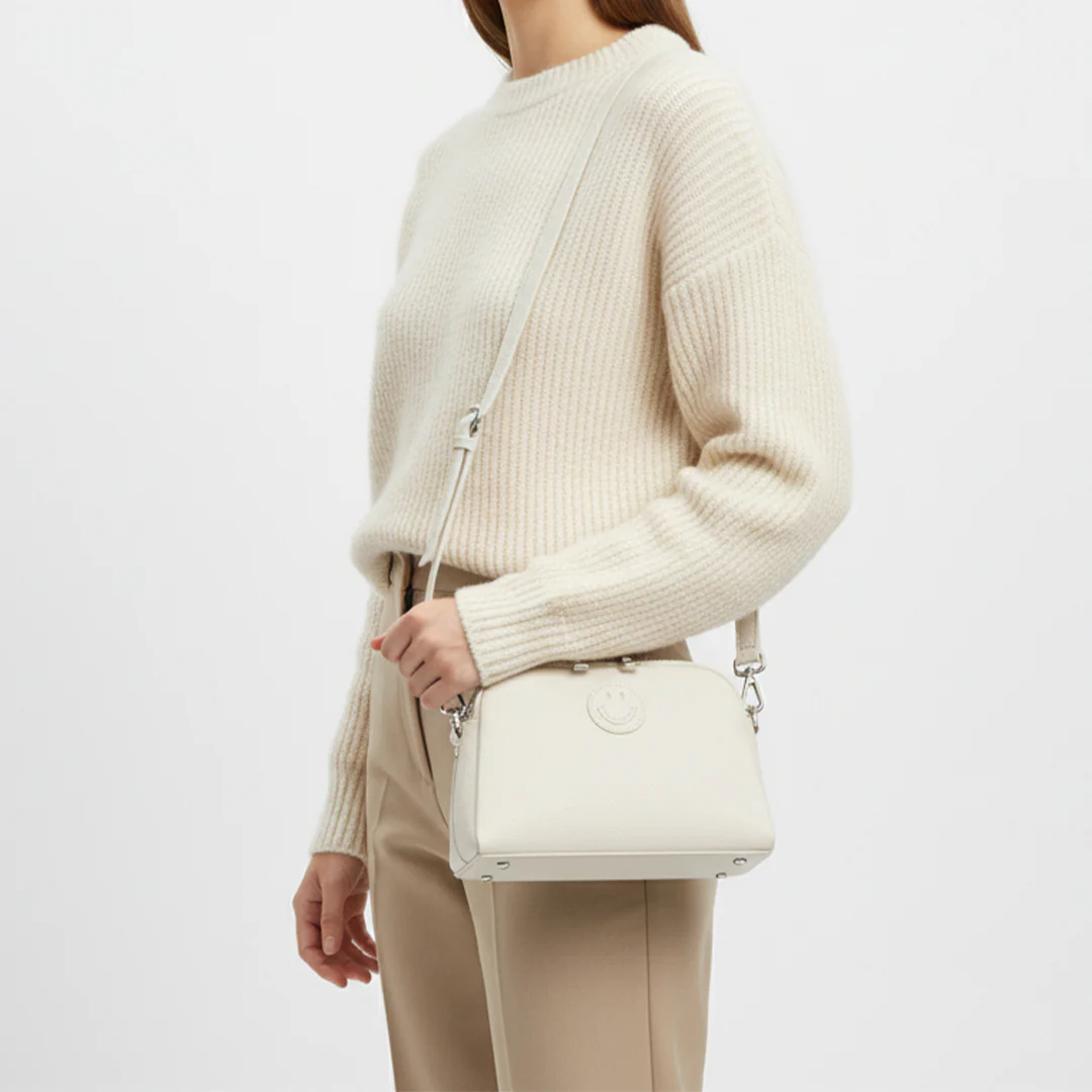 Leather Smile Shoulder Bag - Image 10