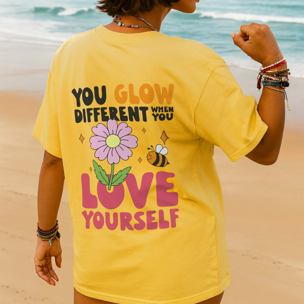 Love Yourself Glow Tee - Image 9