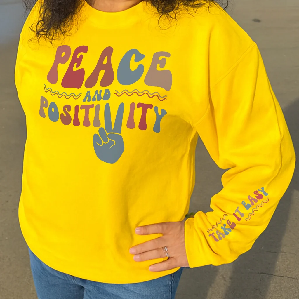 Peace and Positivity Sweater - Image 7