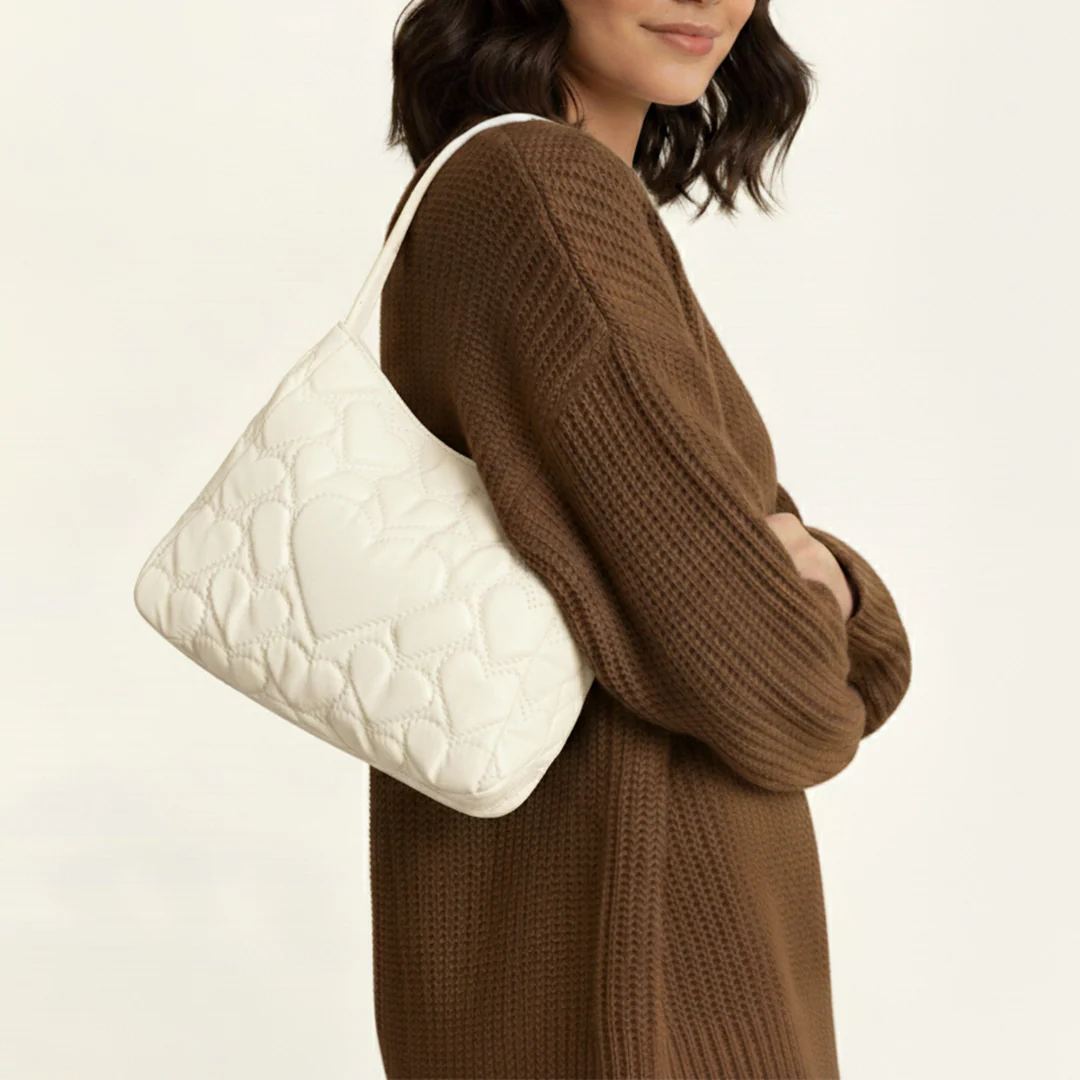 Quilted Heart Handbag - Image 10